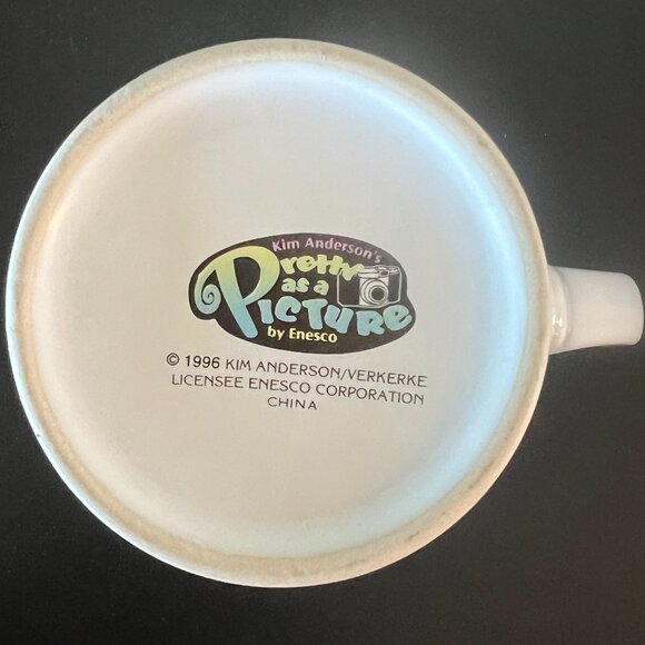 Vintage KIM ANDERSON’S Pretty as a Picture Ceramic Mug from ENESCO 1996 - Picture 8 of 9